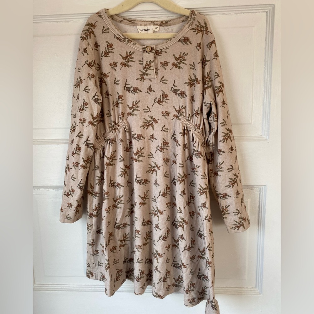 Lil’ Ateler floral print dress girls size 4-5 (110)